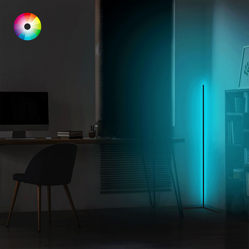 Φωτιστικό δαπέδου Esthetic pakoworld LED μαύρο 30x2x120εκ - Image 2