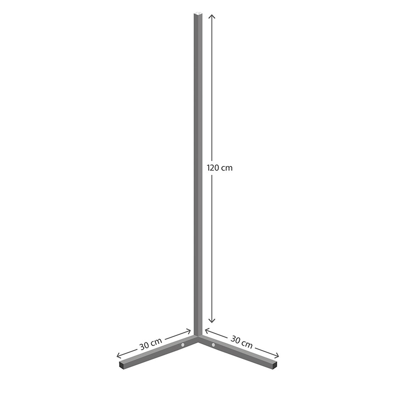 Φωτιστικό δαπέδου Esthetic pakoworld LED μαύρο 30x2x120εκ - Image 4