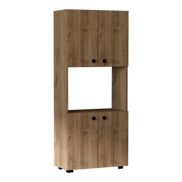 Στήλη Guzel pakoworld σε καρυδί απόχρωση 60x31.4x140εκ