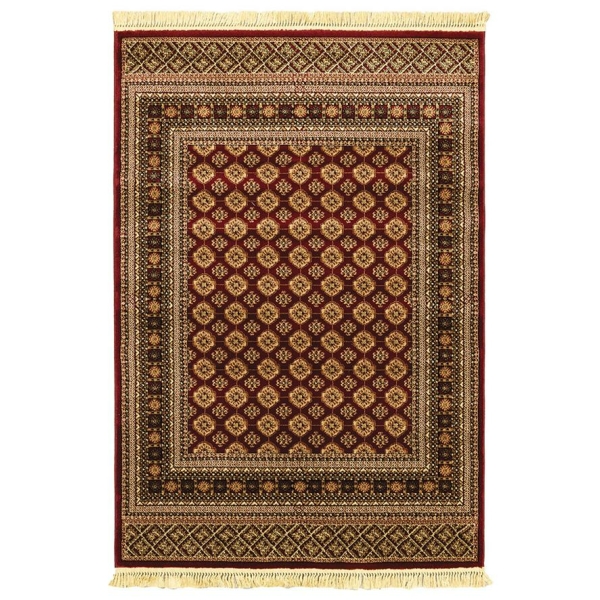 ΧΑΛΙ PERSIA 7838 BURGUNDY ΜΕ ΚΡΟΣΣΙ - SET067(2x140,1x200)  NewPlan