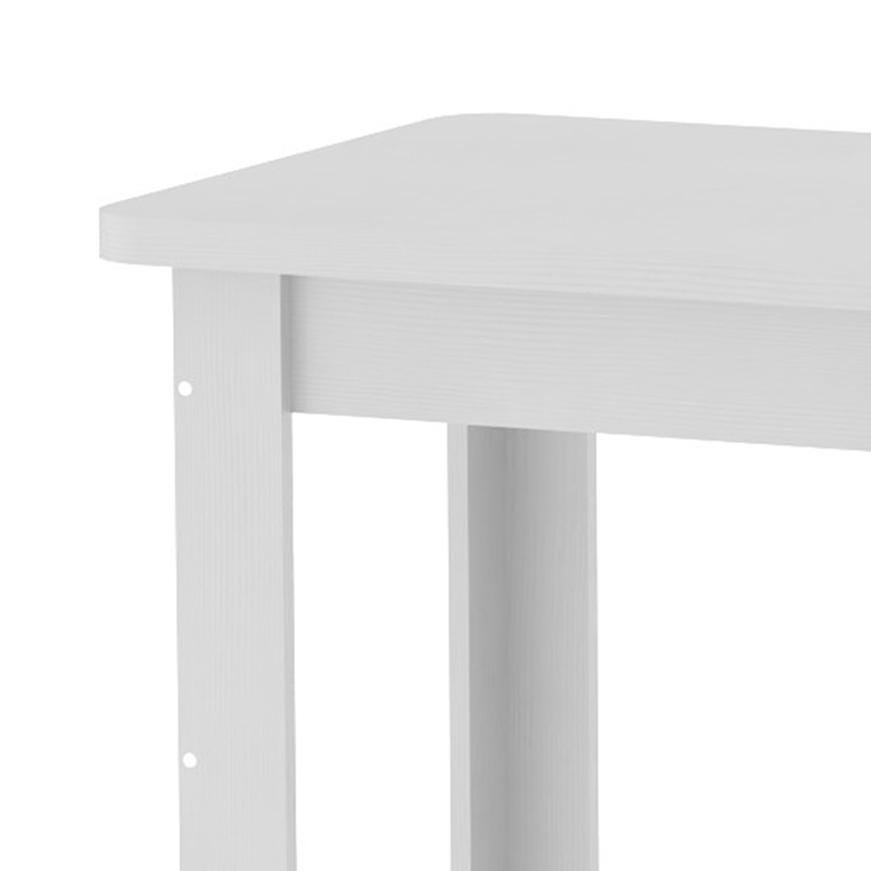 Τραπέζι Celeste pakoworld λευκό 100x60x73.5εκ - Image 3