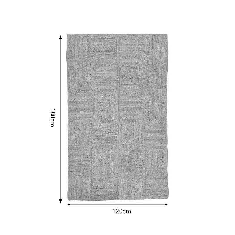 Χαλί Worrens Inart μπεζ γιούτα 120x180x1εκ - Image 3