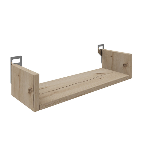 Ραφιέρα τοίχου Derva pakoworld σε oak απόχρωση 45x15x10cm