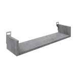 Ραφιέρα τοίχου Derva pakoworld σε cement γκρι απόχρωση 60x15x10cm