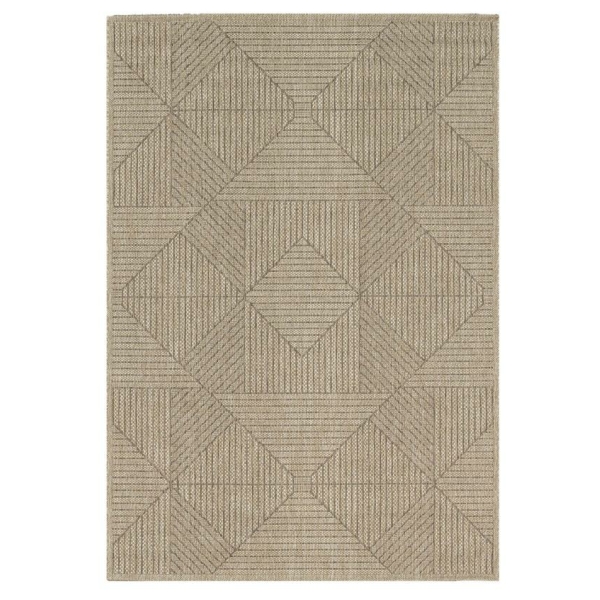ΧΑΛΙ ETHNIK  2011C BROWN/CARAMEL BEIGE - 133X190  NewPlan
