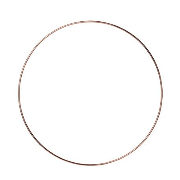 Beauty Home ΜΕΤΑΛΛΙΚΟΣ ΚΥΚΛΟΣ ΡΟΖ ΧΡΥΣΟ 30 CM
