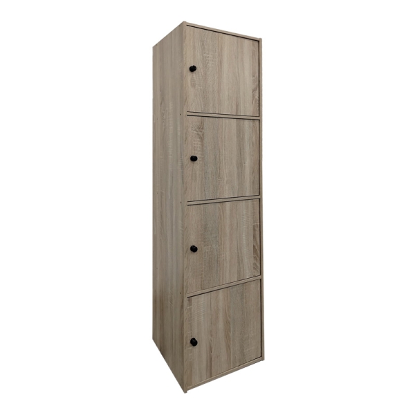 Ντουλάπι-στήλη Gabino pakoworld σε sonoma απόχρωση 40x39x158εκ