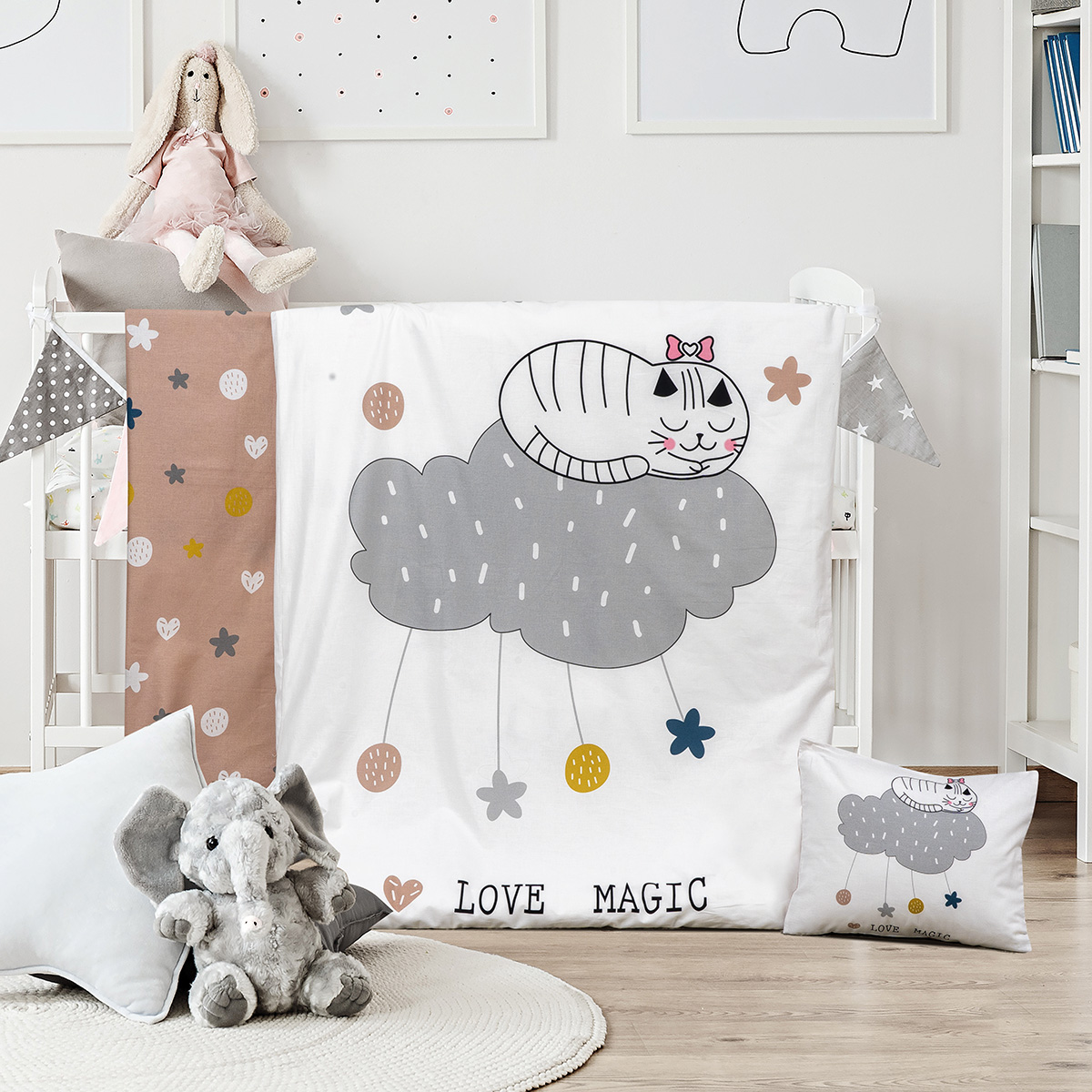 Beauty Home Πάπλωμα βρεφικό Kitty Art 5189 110x150 Εμπριμέ
