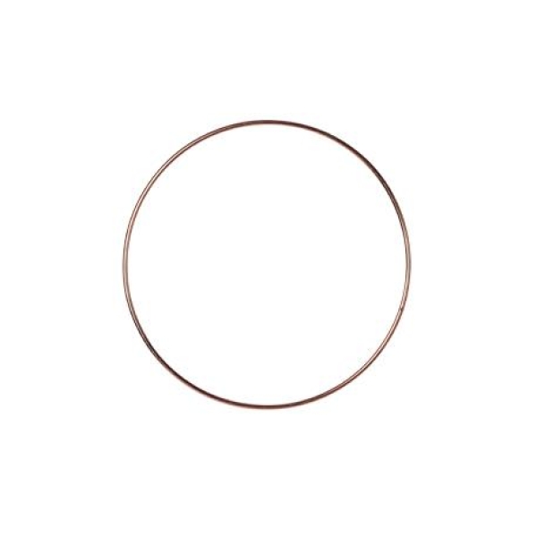Beauty Home ΜΕΤΑΛΛΙΚΟΣ ΚΥΚΛΟΣ ΡΟΖ ΧΡΥΣΟ 20 CM