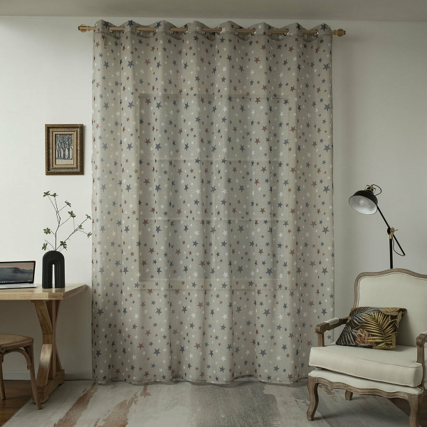 Beauty Home Κουρτίνα Art 6120 280x280 Μπεζ,Κόκκινο,Μπλε