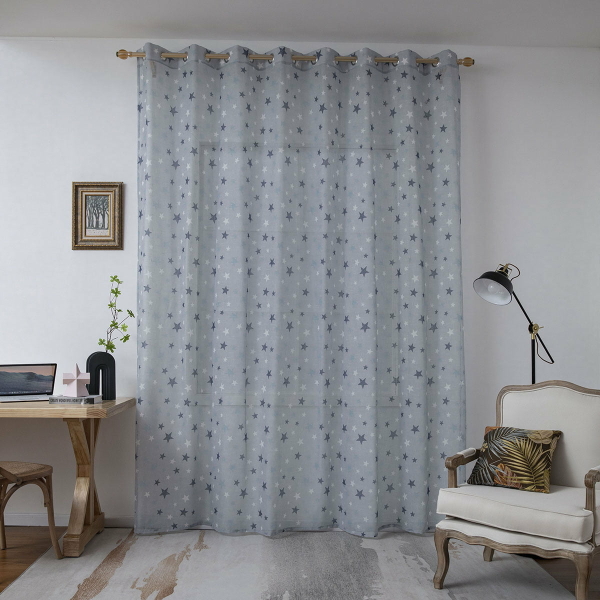 Beauty Home Κουρτίνα Art 6121 280x280 Γαλάζιο,Μπλε