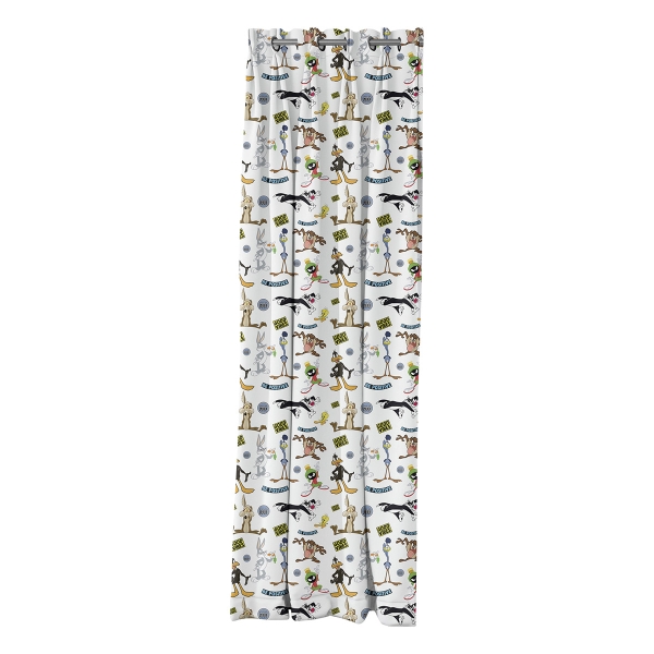 Beauty Home Κουρτίνα με 8 μεταλλικούς κρίκουςArt 6188 Looney Tunes 180x250 Εμπριμέ
