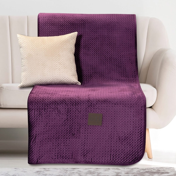 Beauty Home Ριχτάρι Διθέσιο Velvety Art 8411 180x250 Μωβ
