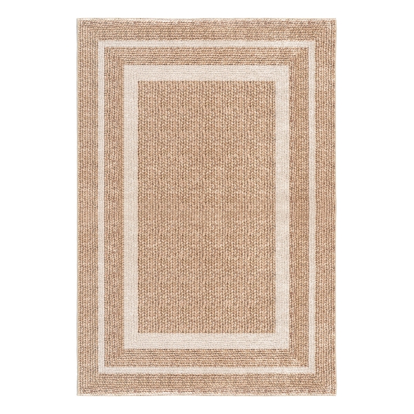 Beauty Home Χαλί Tropic Art 9138 133x190 Μπεζ,Λευκό