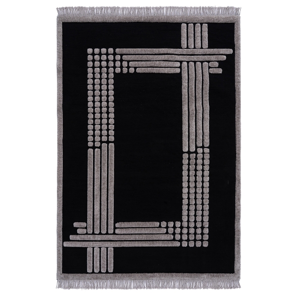Beauty Home Χαλί Noir Art 9437 133x190 Black Μαύρο