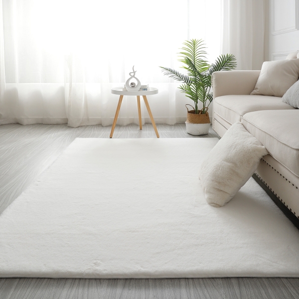 Beauty Home Πατάκι Rabbit Art 9640 67x210 Λευκό