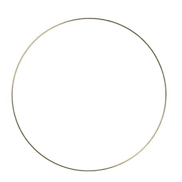 Beauty Home ΜΕΤΑΛΛΙΚΟΣ ΚΥΚΛΟΣ ΧΡΥΣΟΣ 40 CM