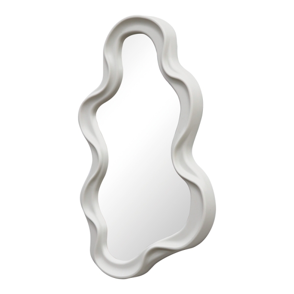 Καθρέπτης Liquid pakoworld pp σε λευκή απόχρωση 26x2.7x39εκ
