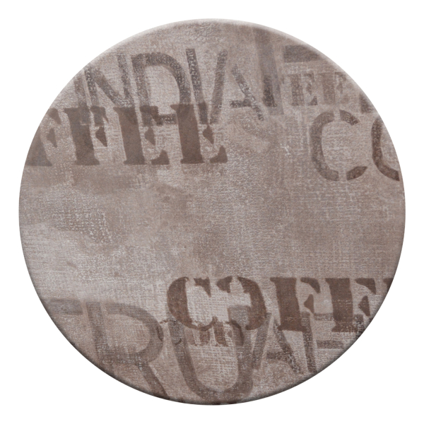 ΕΠΙΦΑΝΕΙΑ ΤΡΑΠΕΖΙΟΥ 710 WERZALIT Φ70  ΣΕ COFFEE BROWN ΧΡΩΜΑ HM5228.06