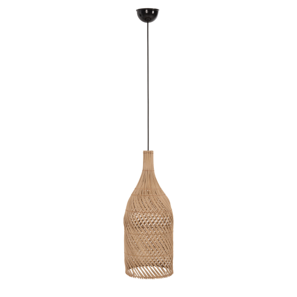 ΦΩΤΙΣΤΙΚΟ ΟΡΟΦΗΣ CARBOY HM7884 ΚΡΕΜΑΣΤΟ ΑΠΟ RATTAN ΣΕ ΦΥΣΙΚΟ ΧΡΩΜΑ Φ28x163,5Yεκ.