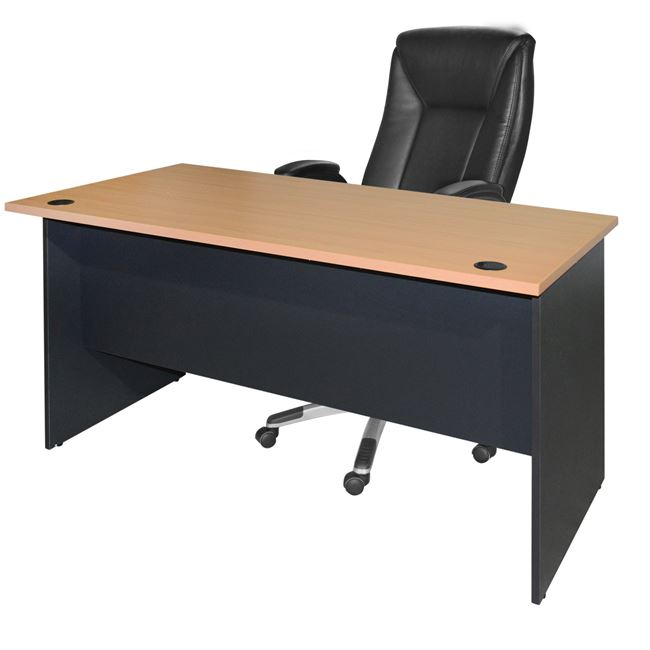 ΓΡΑΦΕΙΟ ΕΠΑΓΓΕΛΜΑΤΙΚΟ SIENNA 120x70x75Y-- HM2015.01 ΓΚΡΙ-ΟΞΙΑ - Image 3