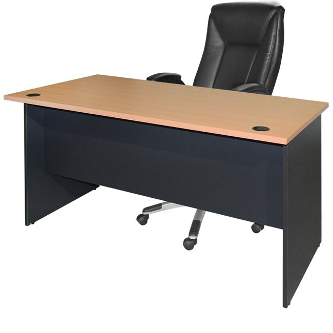 ΓΡΑΦΕΙΟ ΕΠΑΓΓΕΛΜΑΤΙΚΟ ABELINA 150x75x75 HM2016.01 ΓΚΡΙ-ΟΞΙΑ - Image 3