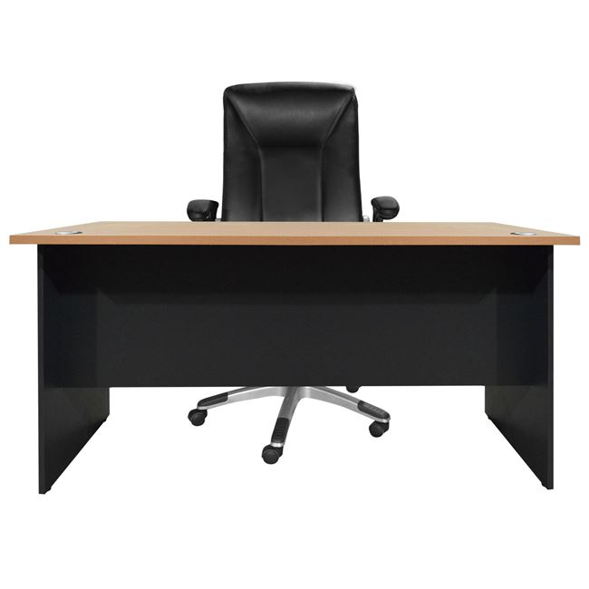 ΓΡΑΦΕΙΟ ΕΠΑΓΓΕΛΜΑΤΙΚΟ ABELINA 150x75x75 HM2016.01 ΓΚΡΙ-ΟΞΙΑ - Image 4