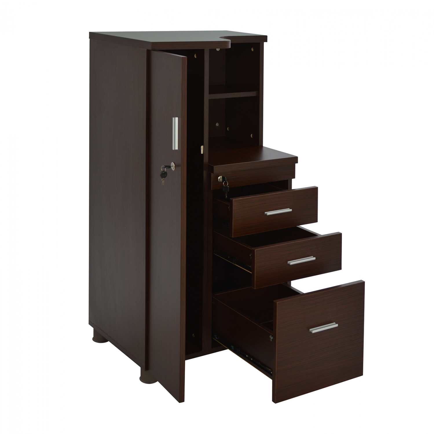 ΝΤΟΥΛΑΠΙ ΓΡΑΦΕΙΟΥ ΕΠΑΓΓΕΛΜΑΤΙΚΟ WENGE HM2058.02 80x40x118 - Image 3