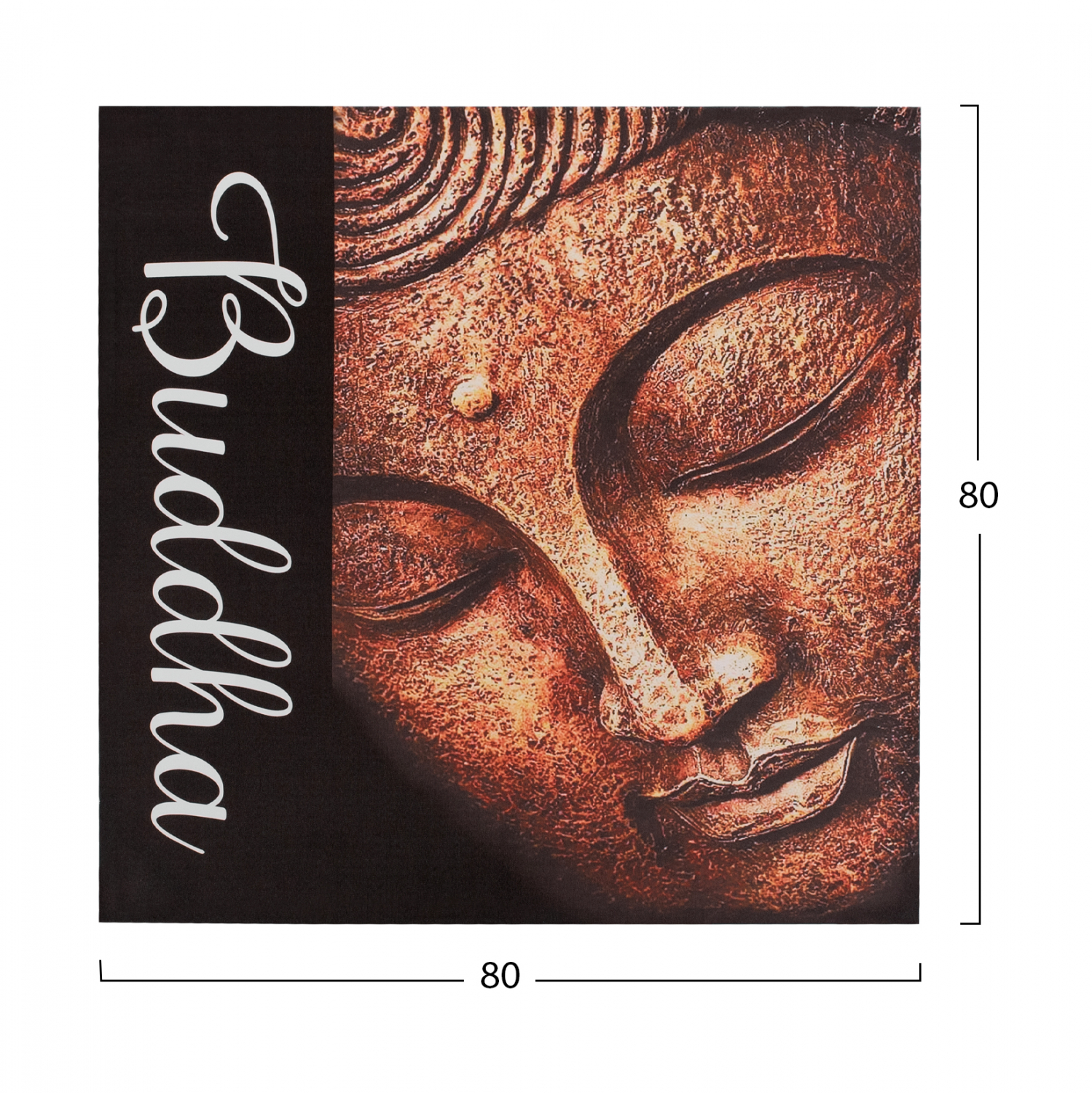 ΠΙΝΑΚΑΣ ΚΑΜΒΑΣ BUDDHA2 HM7156.02 80X80X2.5 εκ. - Image 2