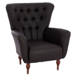 ΠΟΛΥΘΡΟΝΑ ΜΠΕΡΖΕΡΑ Τ. CHESTERFIELD ΣΕ ΧΡΩΜΑ ΜΑΥΡΟ HM9217.01 87x88x100 εκ.