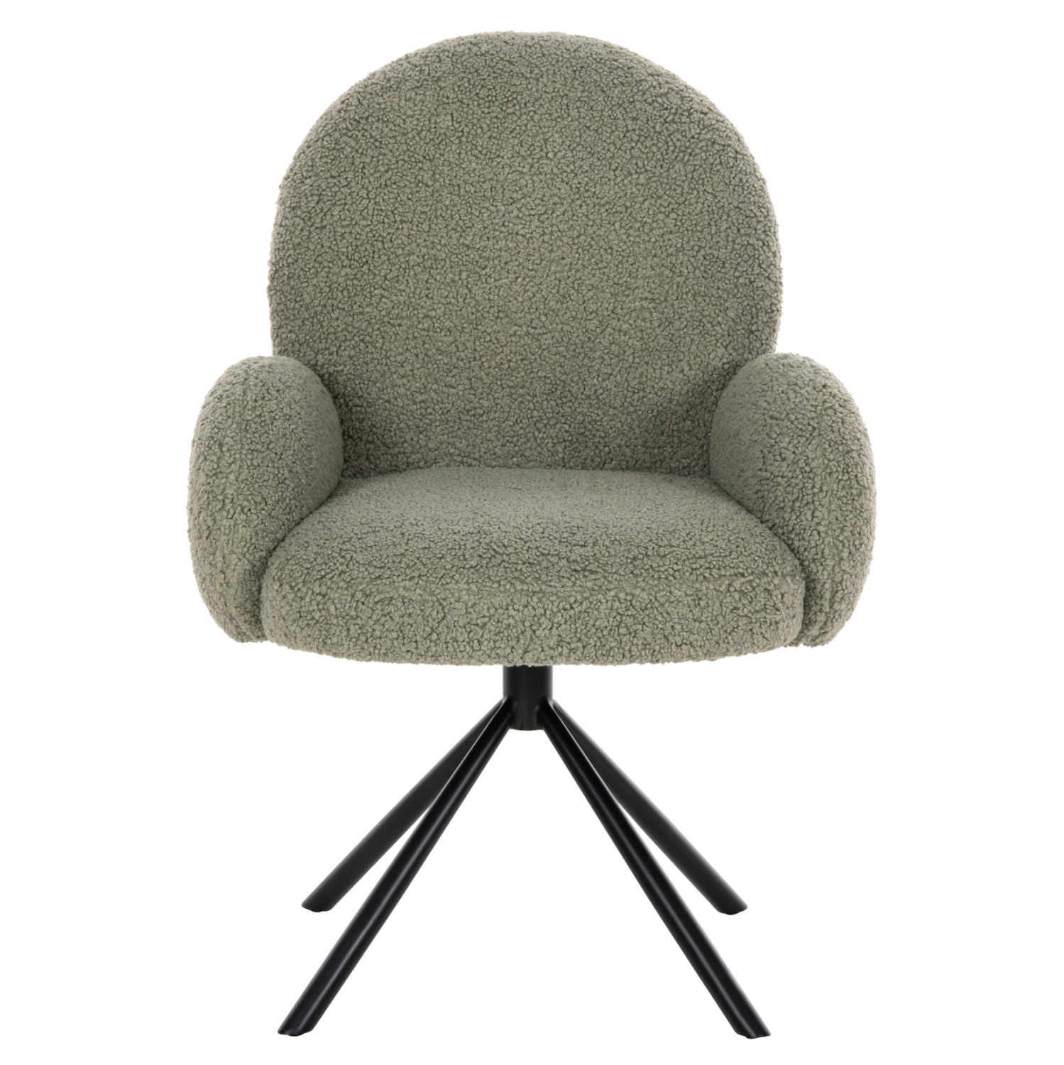 ΠΟΛΥΘΡΟΝΑ ΠΕΡΙΣΤΡΕΦ. WINON HM9778.08 OLIVE GREEN ΜΠΟΥΚΛΕ-ΜΑΥΡΟ ΜΕΤΑΛΛΟ 65x67x92Υ εκ. - Image 3