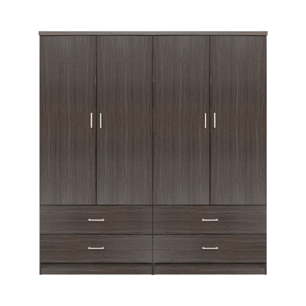 ΣΕΤ 2 ΤΜΧ ΝΤΟΥΛΑΠΑ 4ΦΥΛΛΗ ΜΕ 4 ΣΥΡΤΑΡΙΑ ZEBRANO 160X42X181 HM11349.01