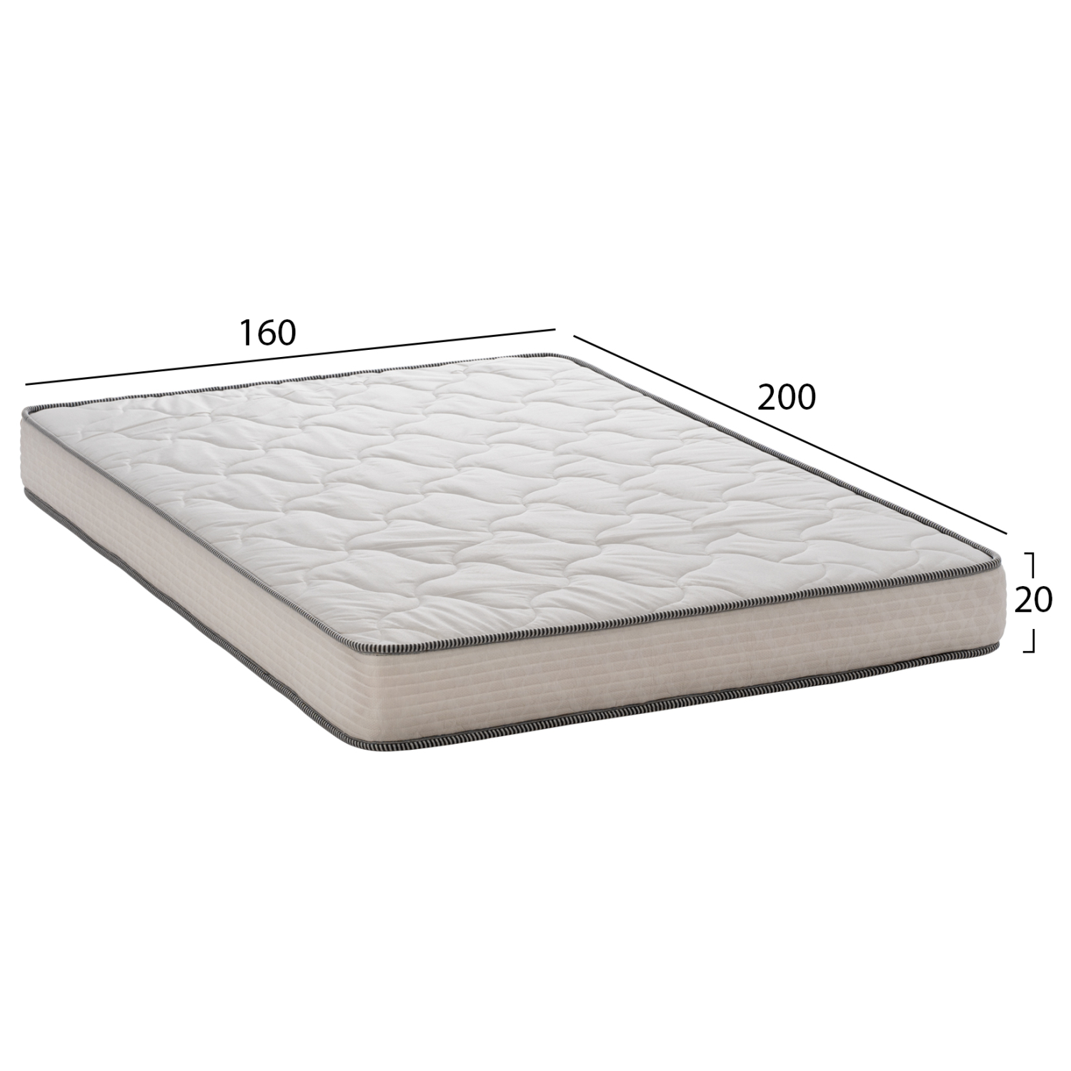 ΣΤΡΩΜΑ DREAMTOPIA ΣΕΙΡΑ RELIEF HM653.160 BONNELL SPRING 160x200x16Y εκ. - Image 2