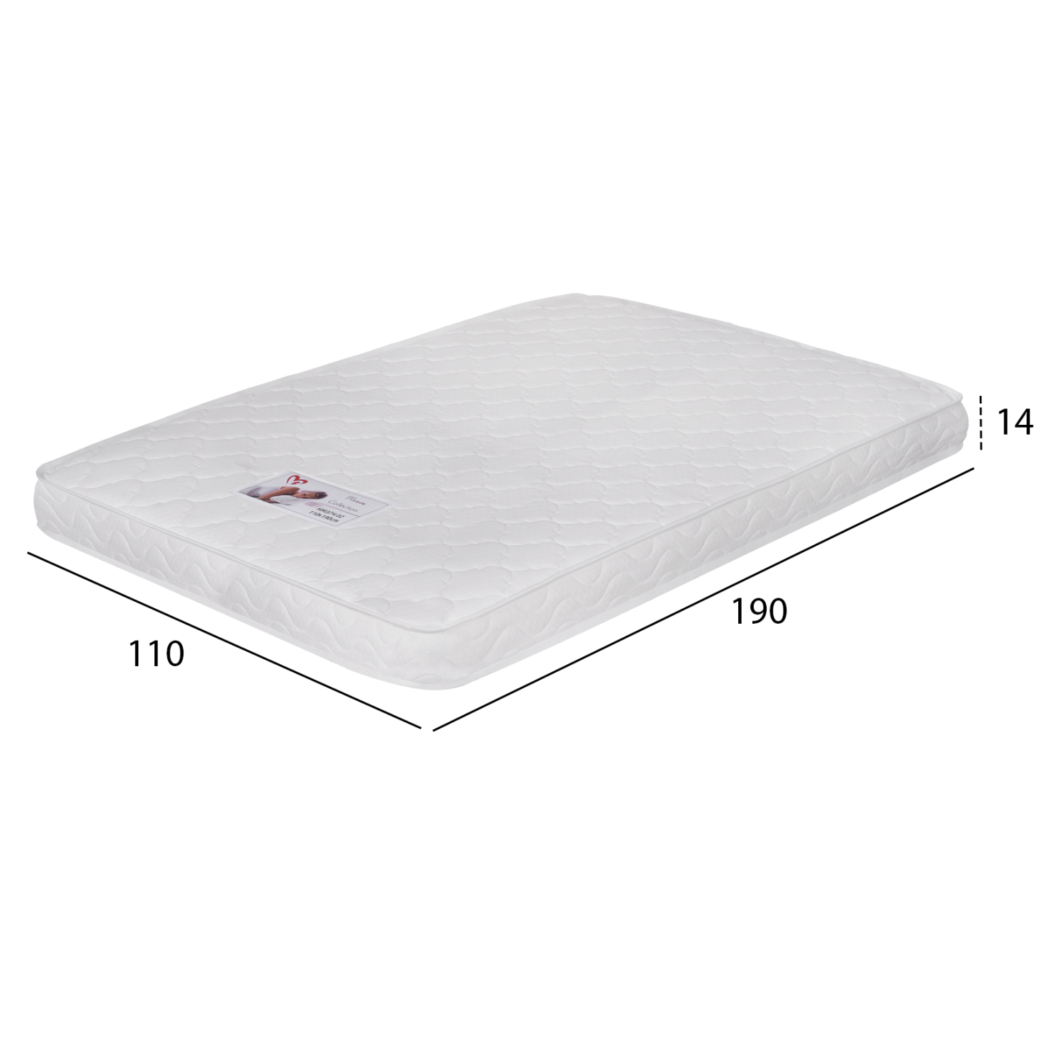 ΣΤΡΩΜΑ ΑΦΡΟΥ ΧΩΡΙΣ ΕΛΑΤΗΡΙΑ JORDY 110X190x15Y-- HM374.02 (ROLL PACKING) ΛΕΥΚΟ - Image 3
