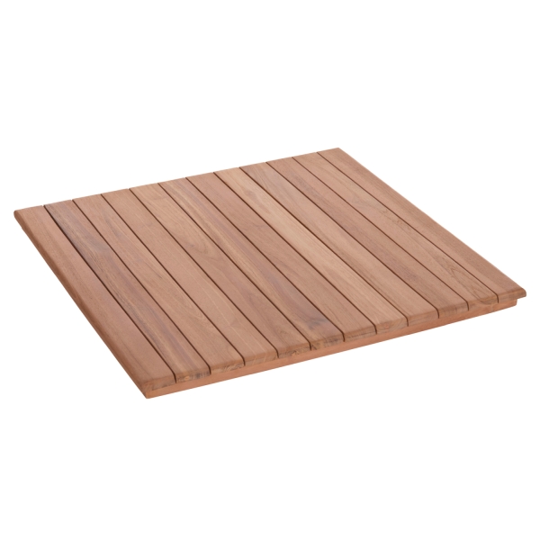 ΕΠΙΦΑΝΕΙΑ ΤΡΑΠΕΖΙΟΥ ΤΕΤΡΑΓΩΝΗ HM18135 ΞΥΛΟ TEAK--ΦΥΣΙΚΟ 60x60x4(πάχος)εκ.