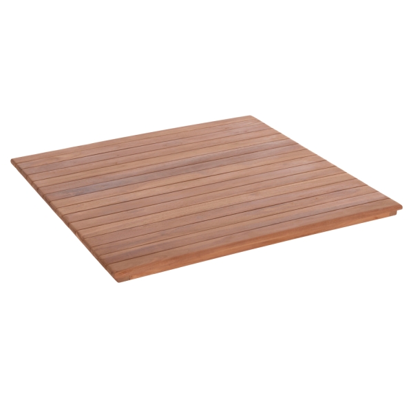 ΕΠΙΦΑΝΕΙΑ ΤΡΑΠΕΖΙΟΥ ΤΕΤΡΑΓΩΝΗ HM18137 ΞΥΛΟ TEAK--ΦΥΣΙΚΟ 80x80x4(πάχος)εκ.