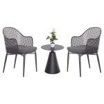 ΣΕΤ LOUNGE 3TMX ΕΞ.ΧΩΡΟΥ OREGO HM21106.01 ΑΛΟΥΜΙΝΙΟ ΣΕ ΣΚΟΥΡΟ ΓΚΡΙ