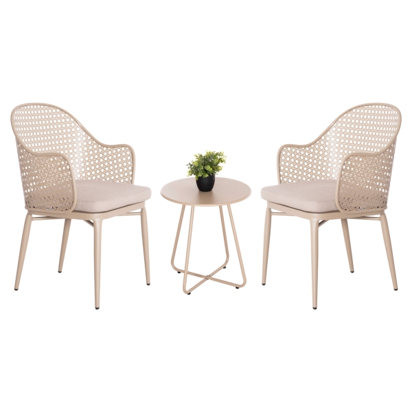 ΣΕΤ LOUNGE 3TMX ΕΞ.ΧΩΡΟΥ OREGO HM21107.03 ΑΛΟΥΜΙΝΙΟ & ΜΕΤΑΛΛΟ ΣΕ ΚΑΠΟΥΤΣΙΝΟ