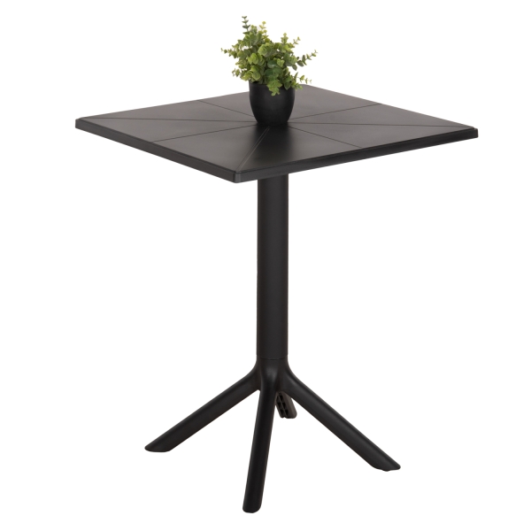 ΤΡΑΠΕΖΙ ΠΟΛΥΠΡΟΠΥΛΕΝΙΟΥ ΤΕΤΡΑΓΩΝΟ TERRIN HM6125.15 DARK OLIVE 60x60x75Υεκ.