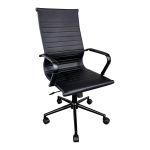 Καρέκλα γραφείου διευθυντή Valter pakoworld pu μαύρο 55.5x58x108εκ