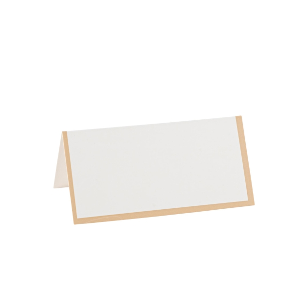 Beauty Home 10 χάρτινες ετικέτες θέσης – Κρεμ 8 x 4 cm