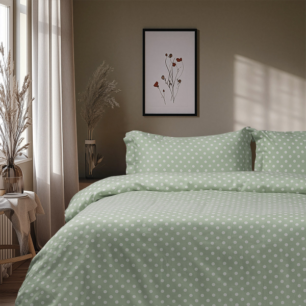 Beauty Home Σετ σεντόνια διπλά Art 10101 Fancy 200x260 Μέντα