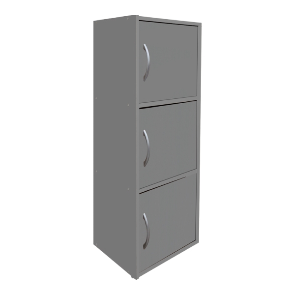 Ντουλάπι-στήλη Soline pakoworld ανοιχτό γκρι 40x34.5x90.5εκ