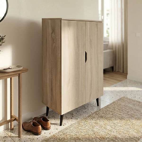 Παπουτσοθήκη-ντουλάπα Oufelia pakoworld sonoma 60x32.5x134.5εκ