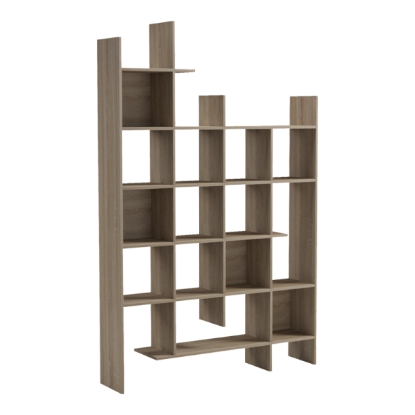 Βιβλιοθήκη Manco pakoworld sonoma 122x25.5x188εκ