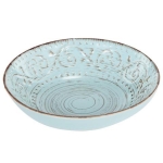 Artekko Rustic Aqua Πιάτο Σούπας Κεραμικό Γαλάζιο (20,3x20,3x5.1)cm