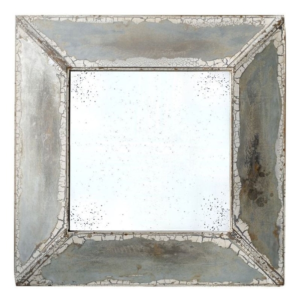 Artekko Crazed Γκρι Καθρέπτης Τοίχου 81cm