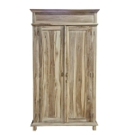 Artekko Munggur Ξύλινη Ντουλάπα σε Ανοιχτό Καφέ (130x58x210)cm