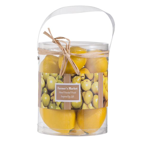 Artekko Fruit Διακοσμητικά Τεχνητά Κίτρινο Λεμόνια από Φελιζόλ (14x14x18)cm 10pcs