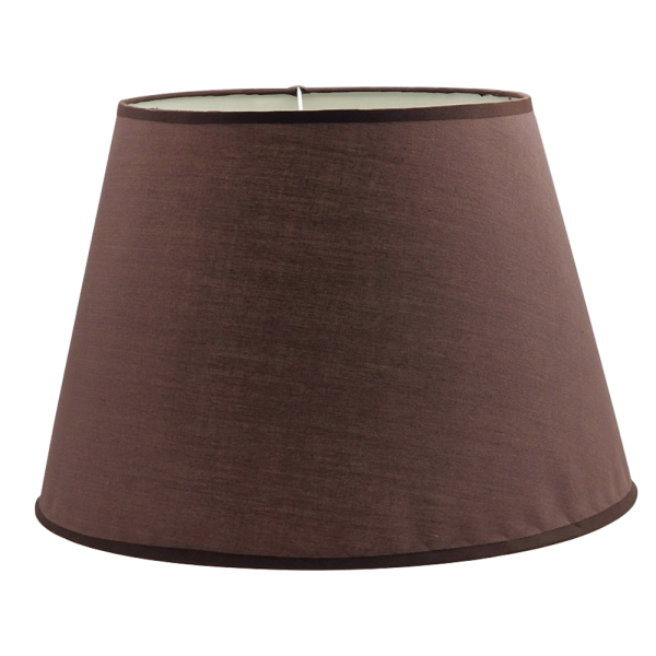 Artekko Camille Υφασμάτινο Καφέ  Καπέλο Φωτιστικού E27 (29x43x30)cm